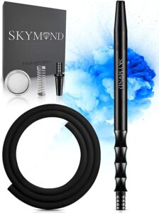 Schlauchset in Schwarz aus Aluminium